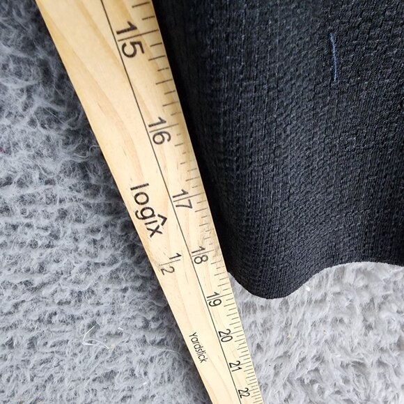 Construct Shirt Mens XXXL Black Long Sleeve Jersey Knit Textured Henley *NWT* - Picture 7 of 10